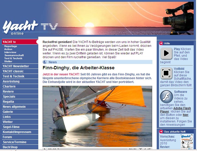 YACHT-TV 2009 – Das Finn Video  ist online !
