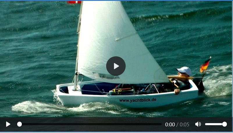 Im Opti von Gedser nach Warnemünde