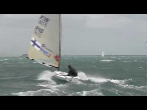 Windy Finn training in Weymouth before the 2012 Olympics