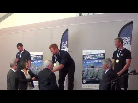 Finn Medal Ceremony – 2013 – ISAF Sailing World Cup Hyeres