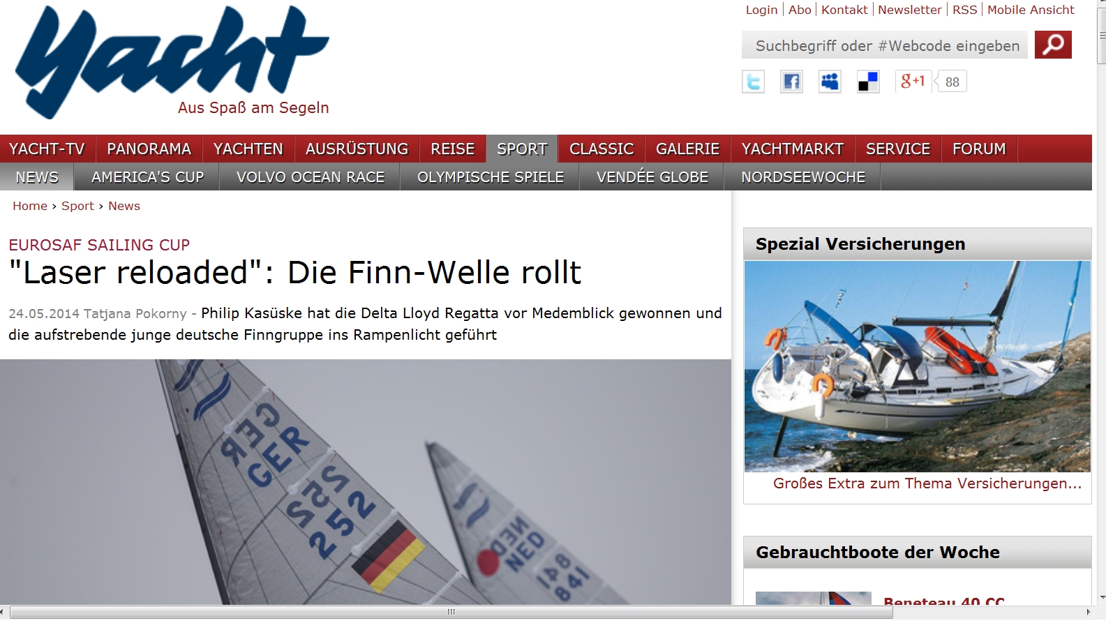 YACHT – Die Finn-Welle rollt