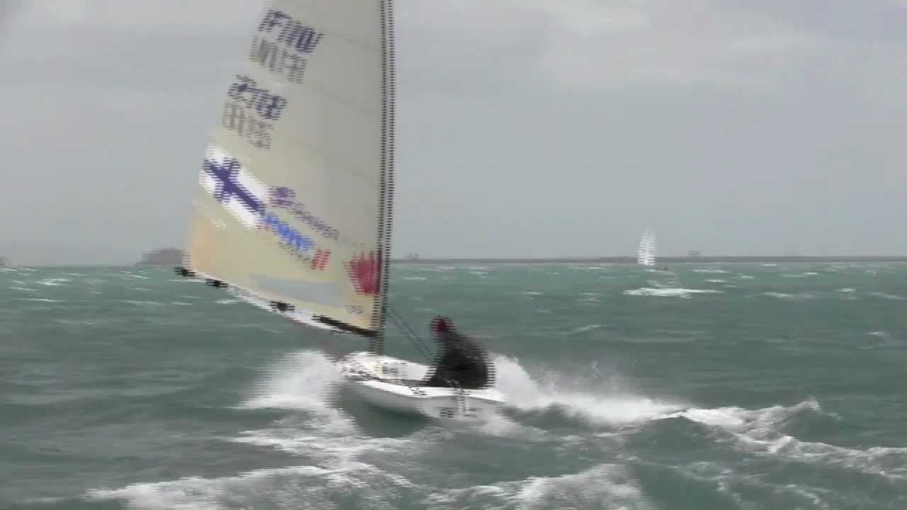 Windy Finn training in Weymou...