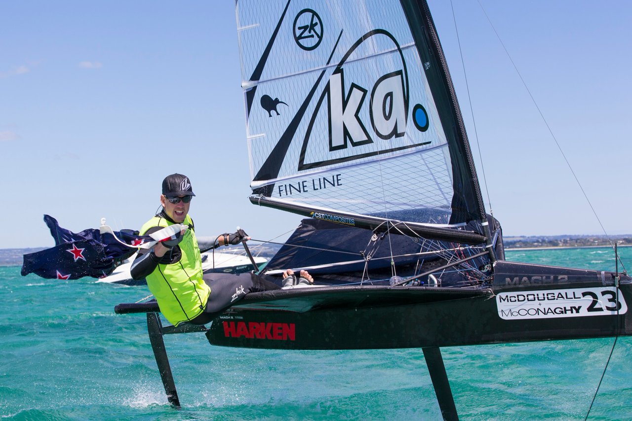 Peter Burling wins the 2015 Moth World Championship