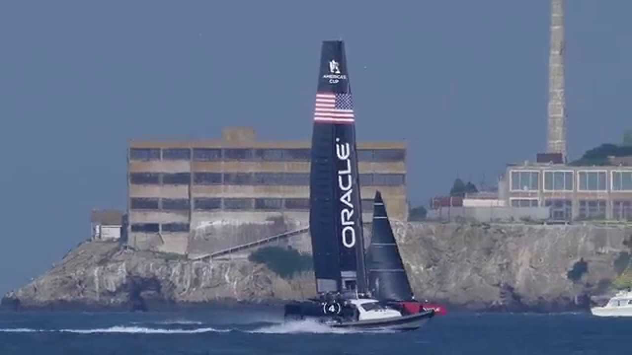 AC45’s on San Francisco Bay, Artemis & Oracle, 19 Feb 2015