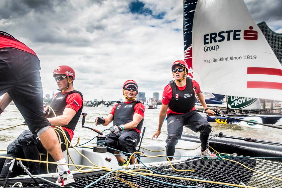 Extreme Sailing – Hamburg Live – mit den Finnseglern Max und Phillip