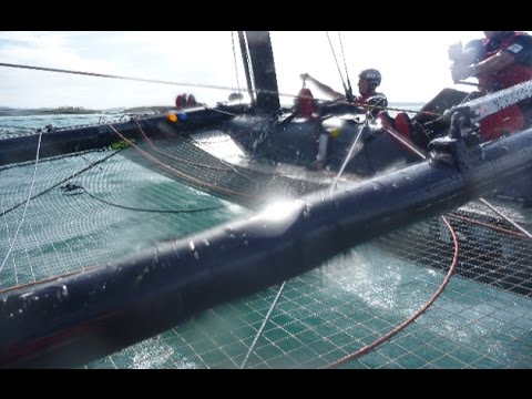 ACWS Bermuda – Practice day 1 aboard America’s Cup AC45f