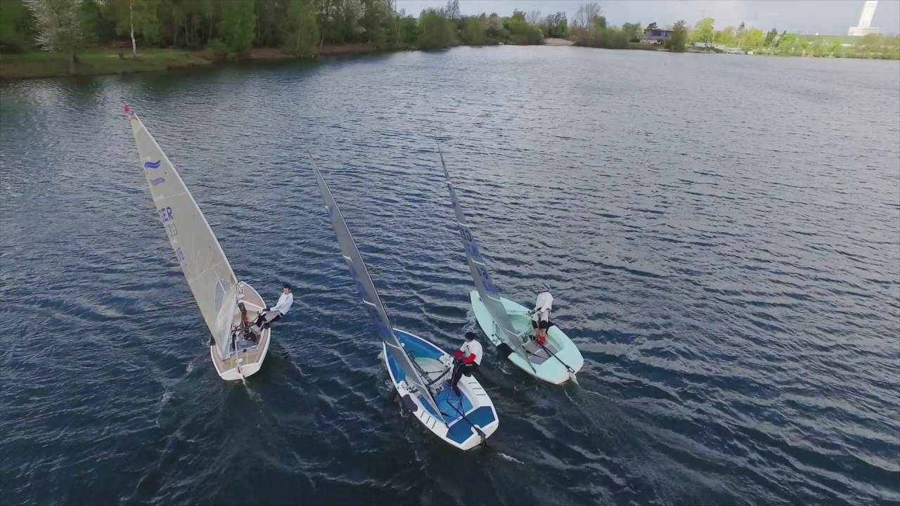 Segeln beim SVKL auf dem Rossenrayer See bei  Kamp-Lintfort