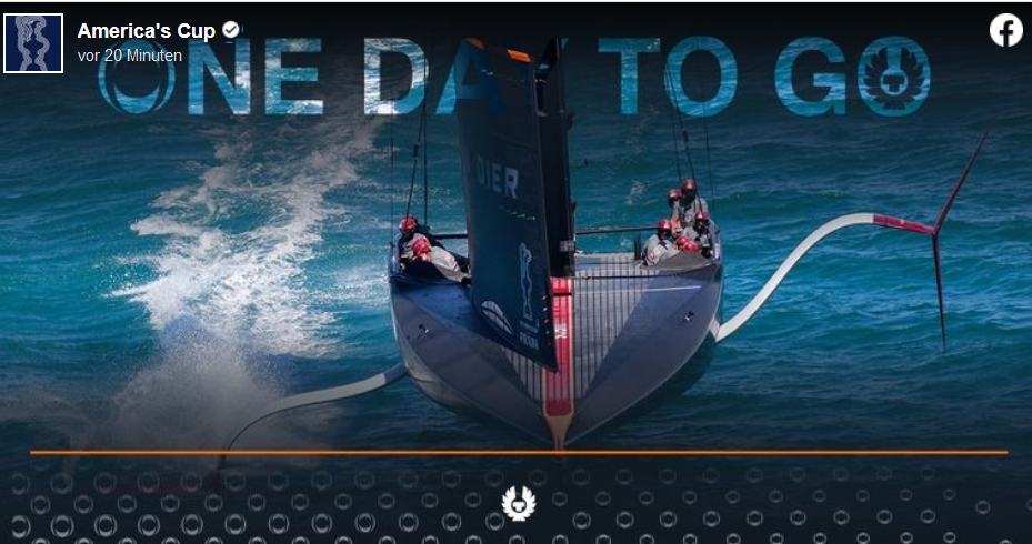 America’s Cup – One Day To Go