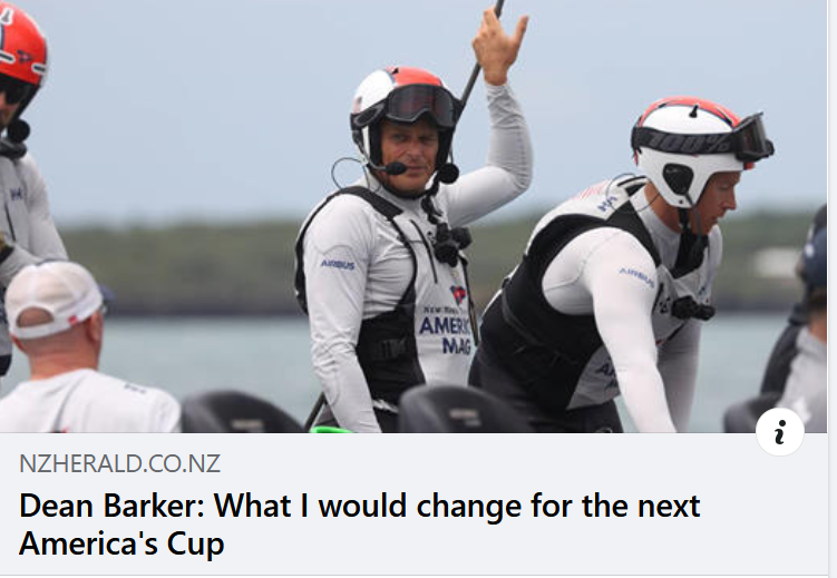 Dean Barker – What I would change for the next regatta