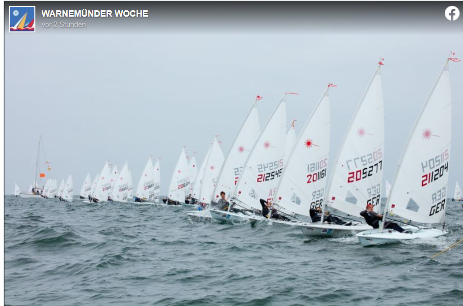 Warnemünder Woche 2021 – Laser Europa Cup ab 8.7.21