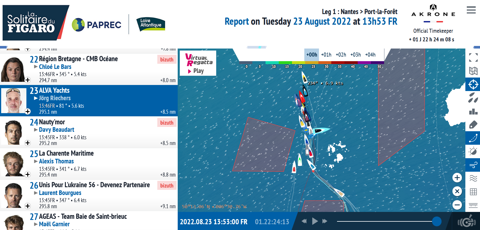 Solitaire du Figaro - 23.08.2...