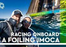 Racing onboard a FOILING IMOCA