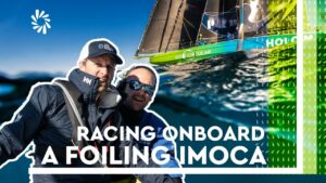 Racing onboard a FOILING IMOC...