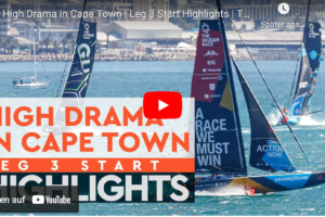 The Ocean Race 2023 – Leg 3 – Day 1  –  26.02.2023 – high drama in cape town
