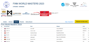 Finn World Masters 2023 - Kav...