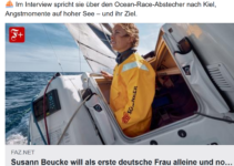 Susann Beucke will als erste deutsche Frau alleine und nonstop um die Welt segeln