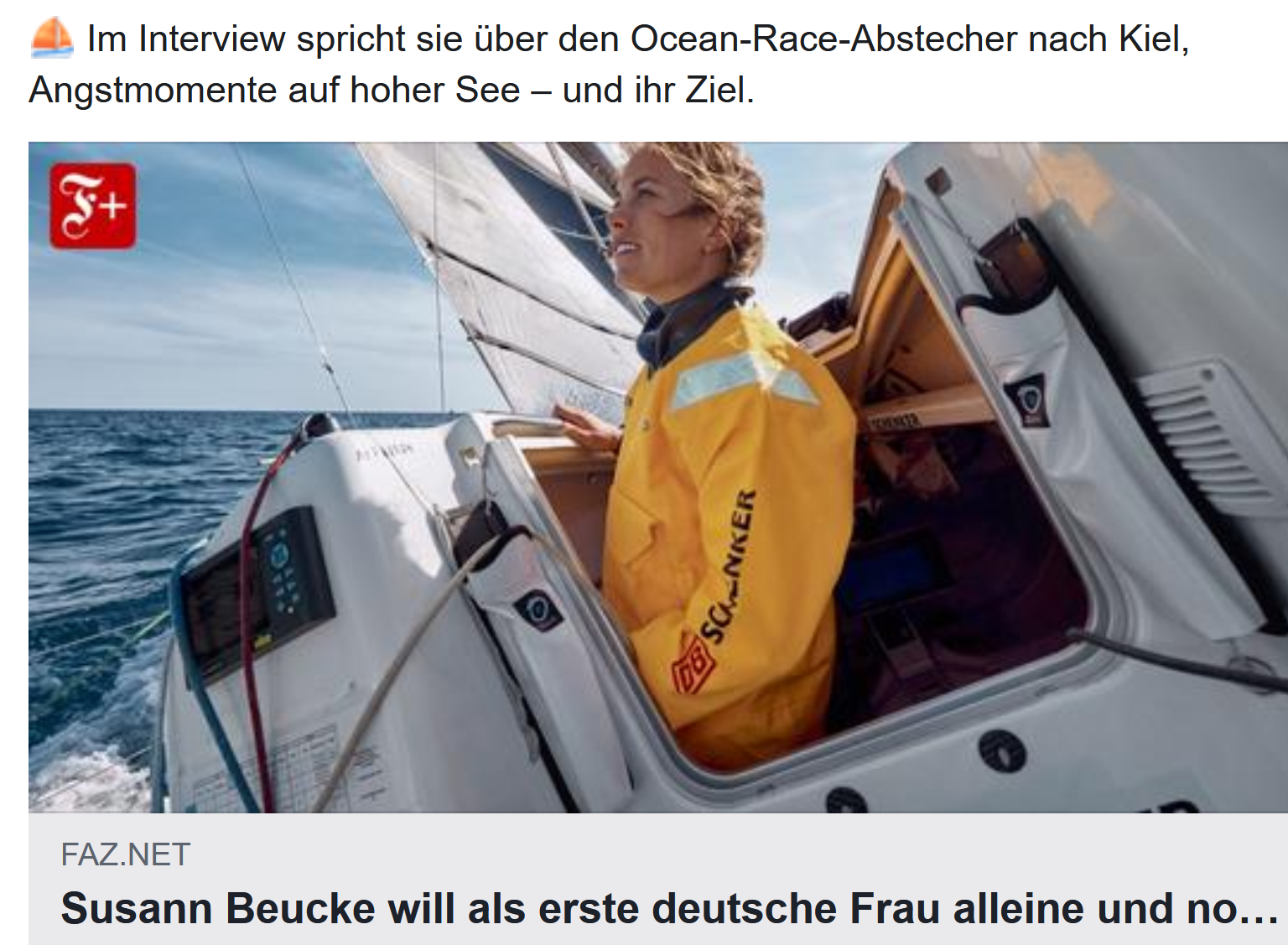 Susann Beucke will als erste deutsche Frau alleine und nonstop um die