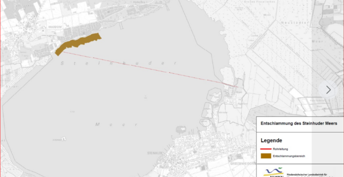 Steinhuder Meer – Rohrleitung von Mardorf nach Südost