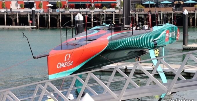 Emirates Team New Zealand has first outing of new AC75 -2024