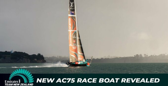 EmiratesTeamNZ  – New AC75 Race Boat is Revealed