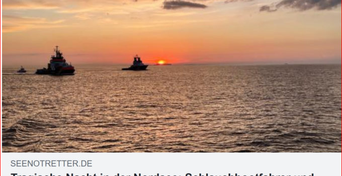 Tragische Nacht in der Nordsee: Schlauchbootfahrer und Segler vermisst