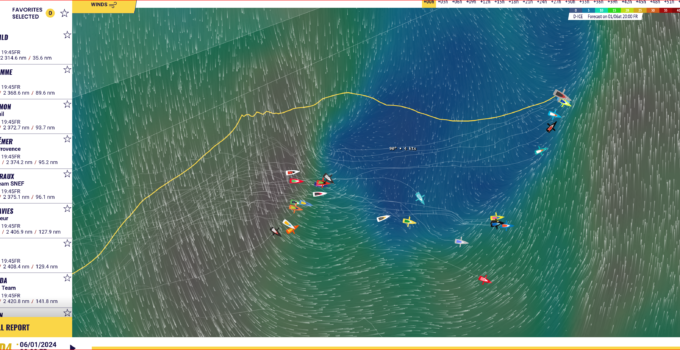 Vendee New York – Les Sables – 2024 – day 4 – Boris wieder ganz knapp vorn