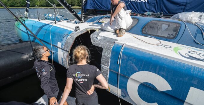 Knierim Yachtbau repariert die Hocim
