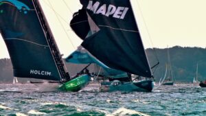 Reaktionen nach der Kollision...