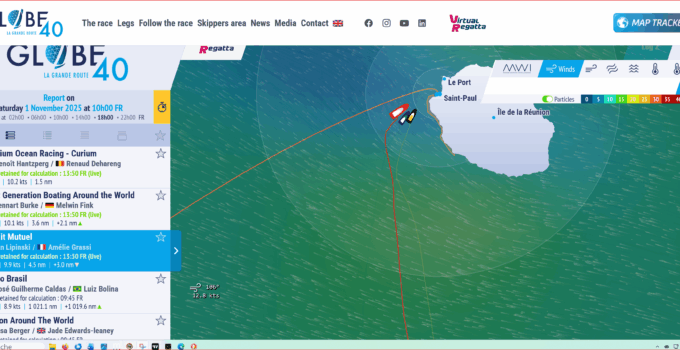Globe 40 – 2025 – Leg 2 – Day 1 – 30 – Die Belgier gewinnen die Etappe