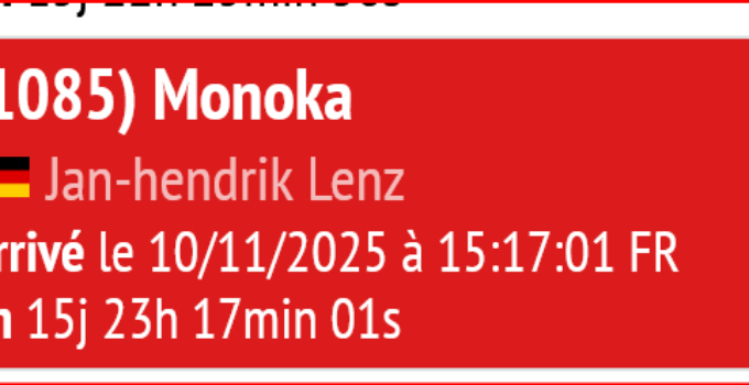 Mini Transat 2025 – Etappe 2 – Day 1-16 – Jan Hendrik als 13. im Ziel