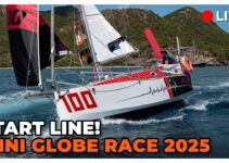 Historic 1st Mini Globe Race 2025 Start Line – 15 solo sailors set out in their tiny 5.80m boats