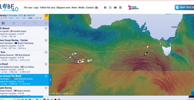 Globe 40 – 2025 – Leg 3 – week 3 – Verzweifelungsschlag der Belgier